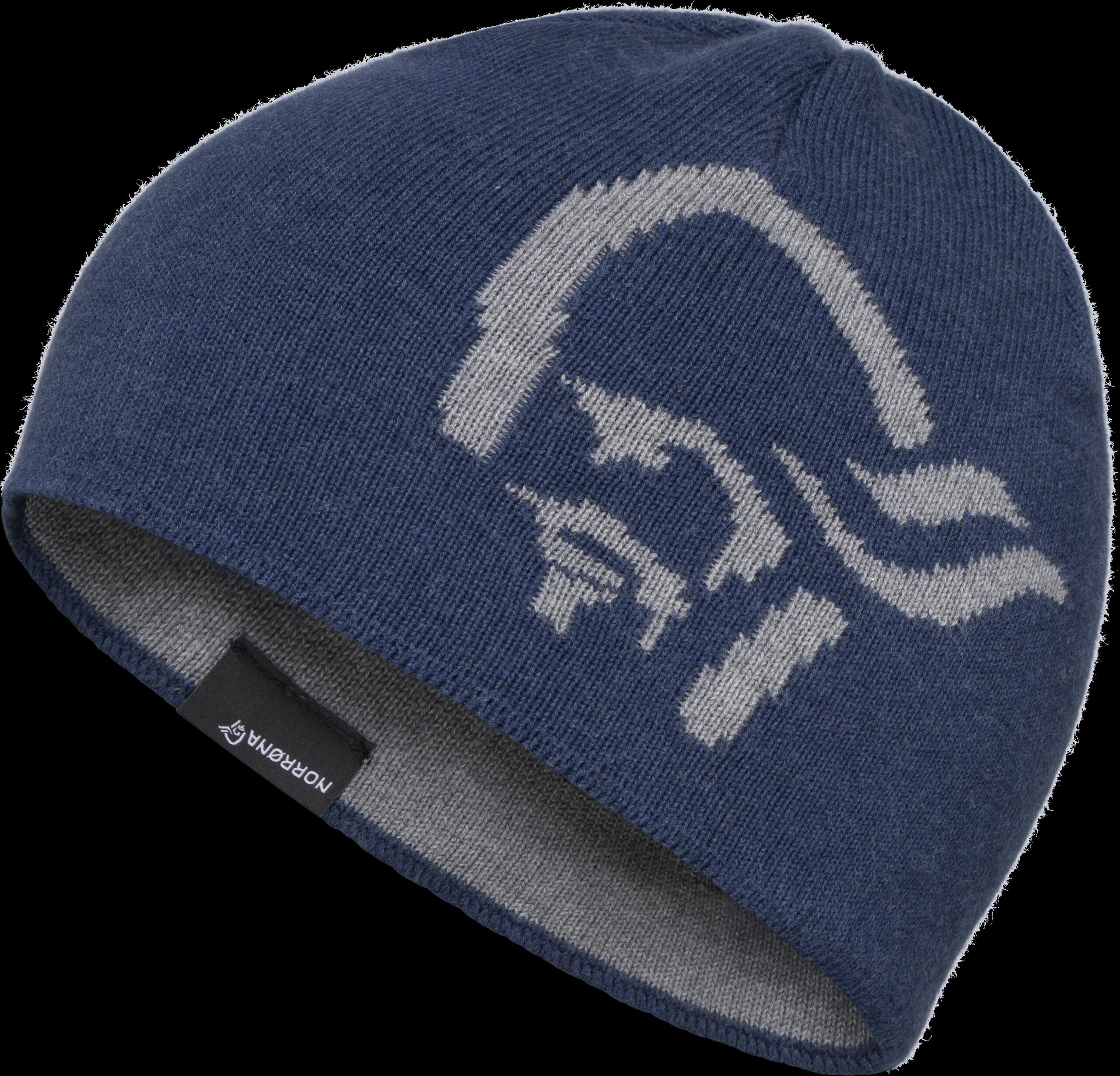 NORRONA  /29 Striped Mid Cotton Logo Beanie