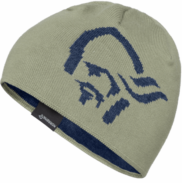 NORRONA  /29 Striped Mid Cotton Logo Beanie